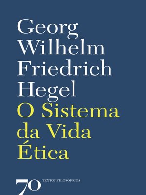 cover image of O Sistema da Vida Ética